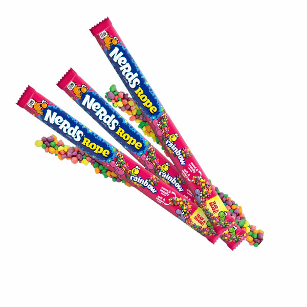 Nerds Ropes Rainbow 26 gr. (jeleu crocant cu fructe)