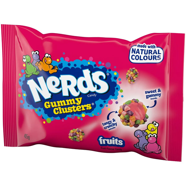 Nerds Gummy Clusters Fruits 45 gr.(jeleuri crocanete cu fructe)