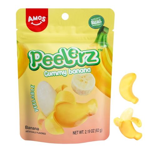Amos Peelerz Banana 65 gr. (jelly candies with banana flavor)