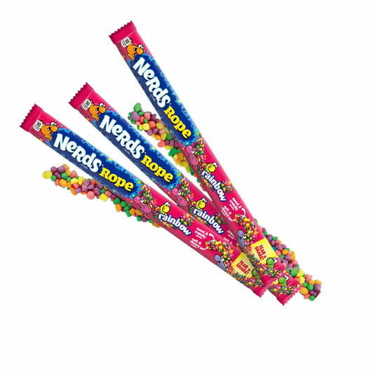 Nerds Ropes Rainbow 26 gr.(jeleu crocant cu fructe)