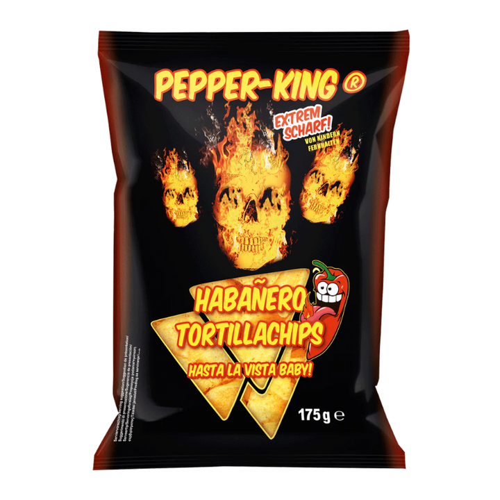 Pepper-King Habanero Tortillas 175 g (chipsuri tortilla extra picante cu ardei Habanero)
