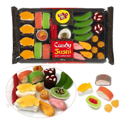 Look‑O‑Look Candy Sushi 300 g — (mix de jeleuri, marshmallows)