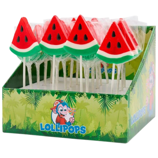 Mini-Lollipops Watermelon 17 g (acadele mici cu gust de pepene roșu)