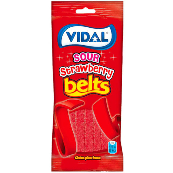 Vidal Sour Strawberry Belts 90 gr.